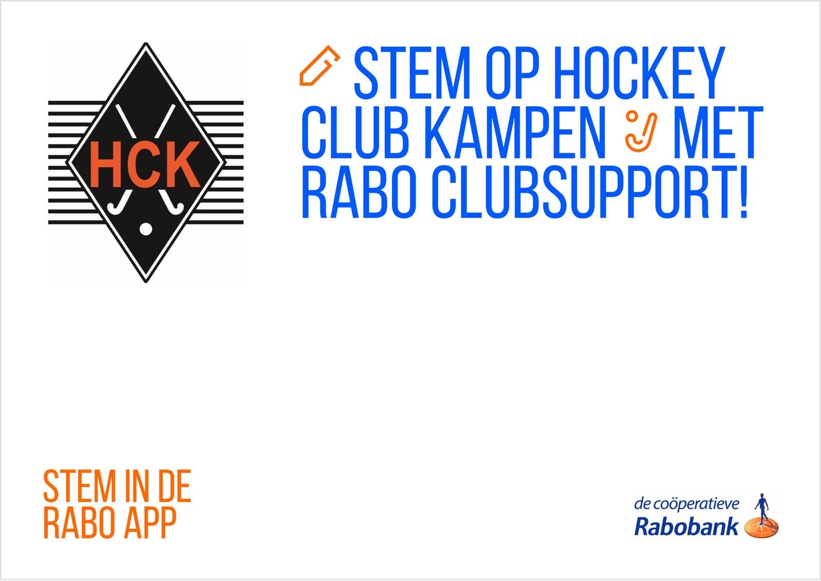 Stem op HCK bij Rabo Club Support!